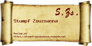 Stumpf Zsuzsanna névjegykártya